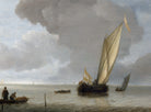 Jan van de Cappelle Fine Art Print, A Small Dutch Vessel before a Light Breeze