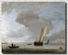 Jan van de Cappelle Fine Art Print, A Small Dutch Vessel before a Light Breeze