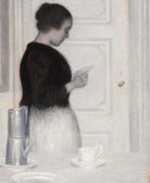 Wilhelm Hammershoi Fine Art Print, Interior With lady