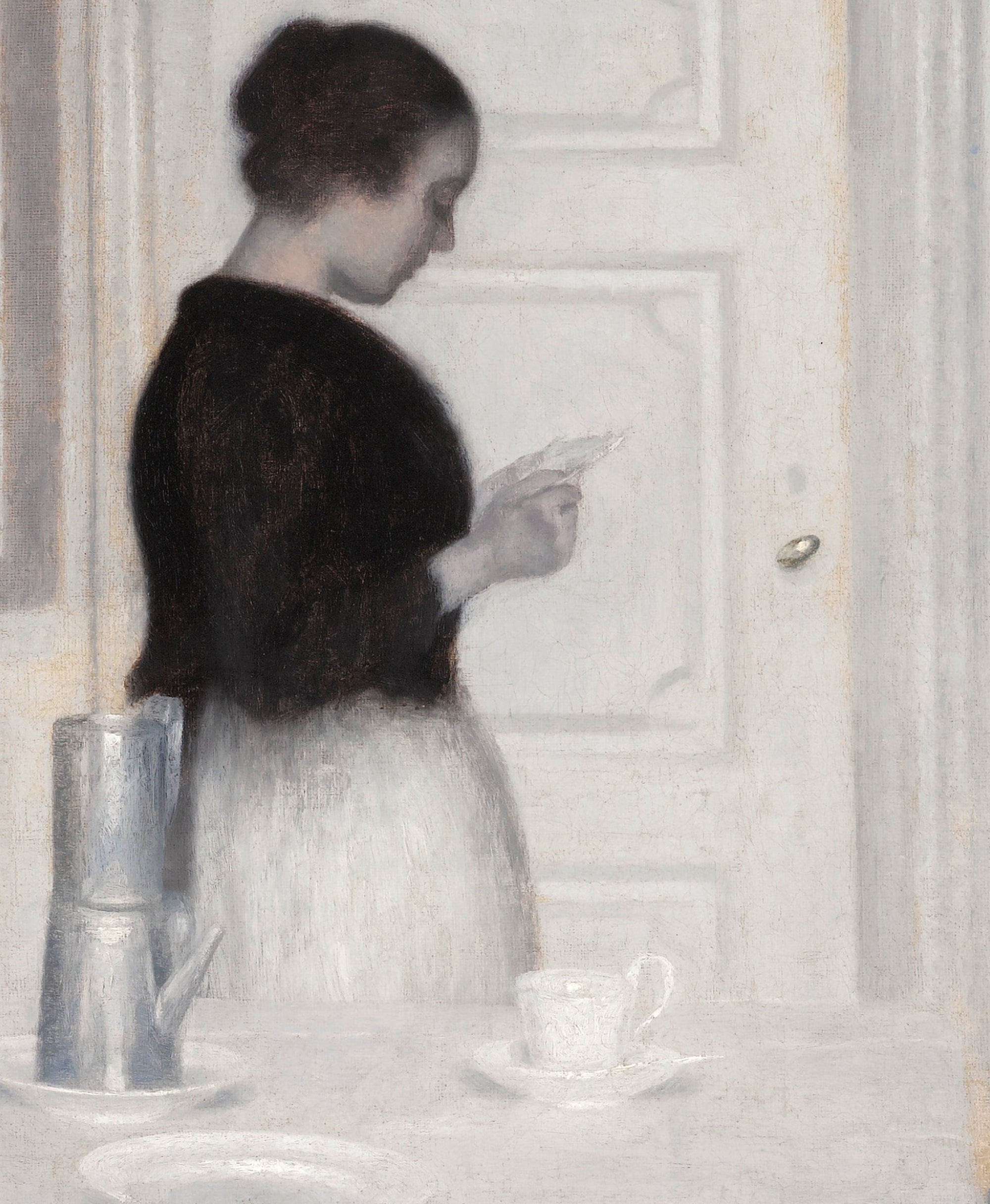 Wilhelm Hammershoi Fine Art Print, Interior With lady