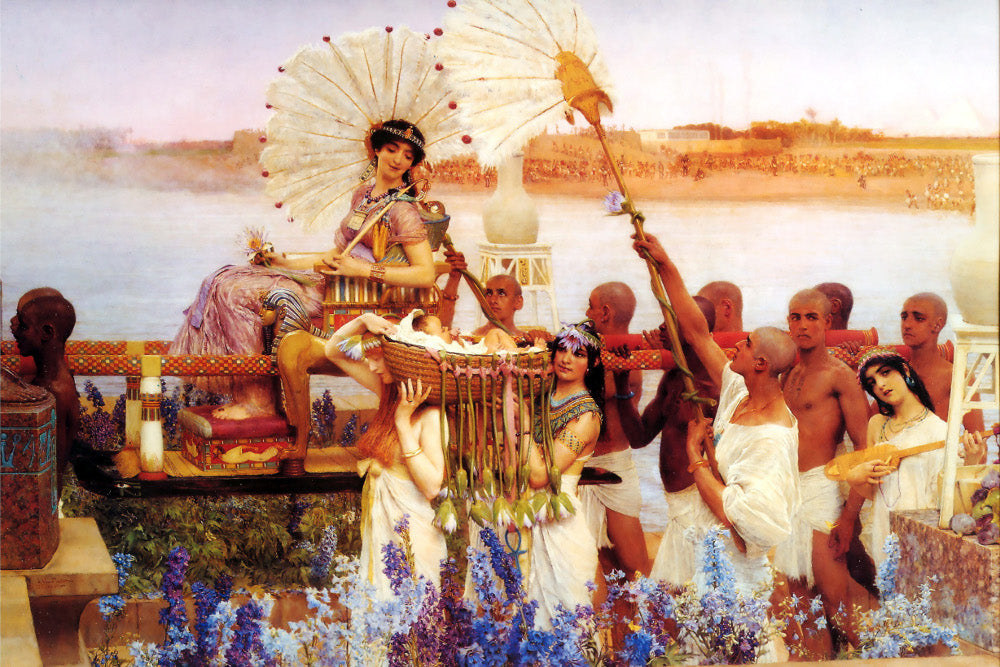 Lawrence Alma-Tadema Romanticism Fine Art Print : Finding of Moses
