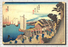 Andō Hiroshige, Japanese Art, 53 Stations Tokaido : Shinagawa