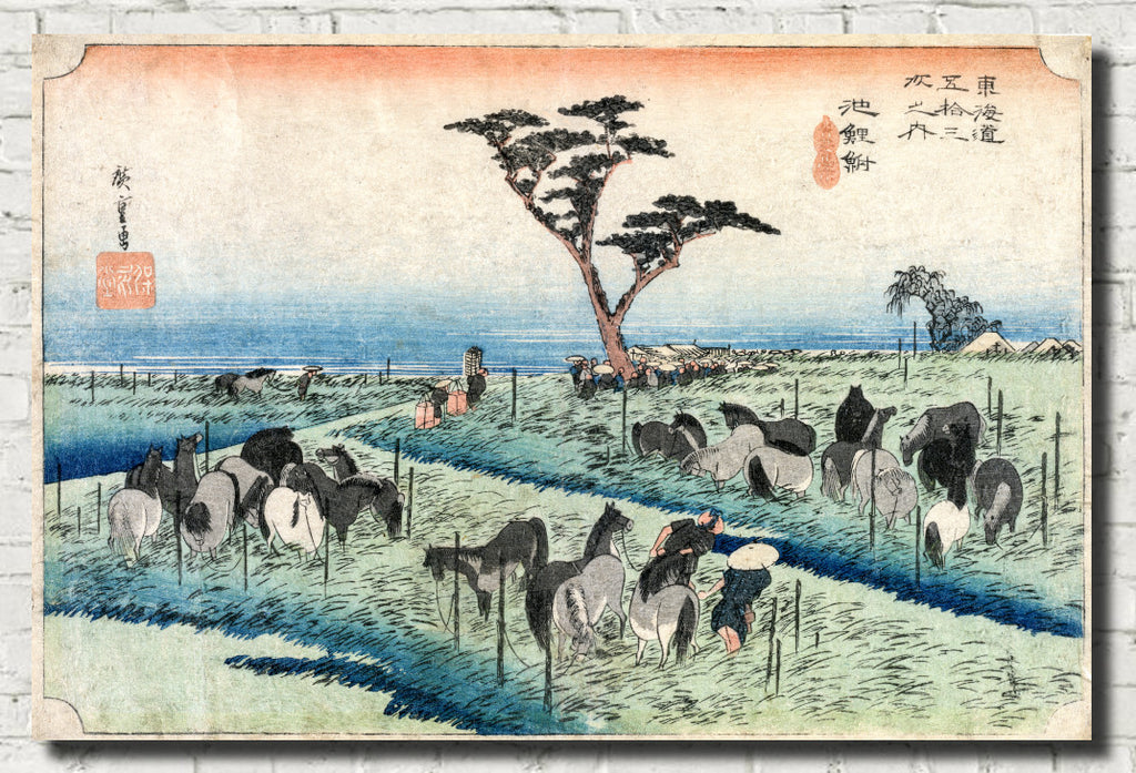 Andō Hiroshige, Japanese Art, 53 Stations Tokaido : Chiryu