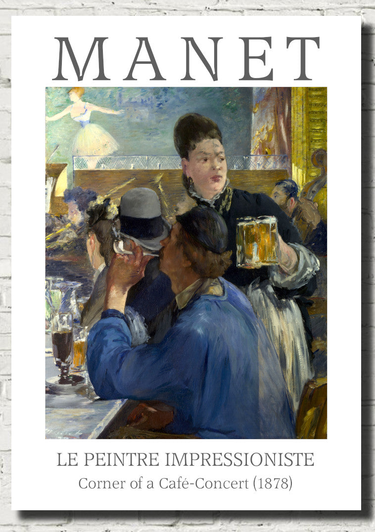 Édouard Manet Exhibition Poster, Corner of Cafe Concert