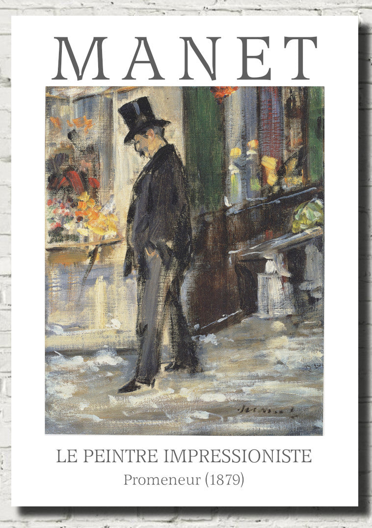 Édouard Manet Exhibition Poster, Promeneur
