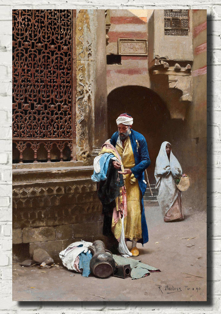 Raphael von Ambros Fine Art Print : A Cairene Merchant