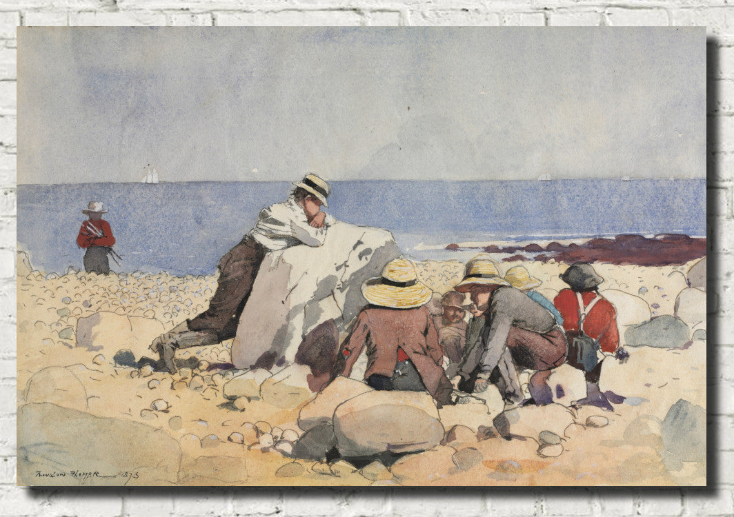 Winslow Homer Fine Art Print :  A Clam Bake