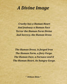 A Divine Image Poem by William Blake, Typography Print