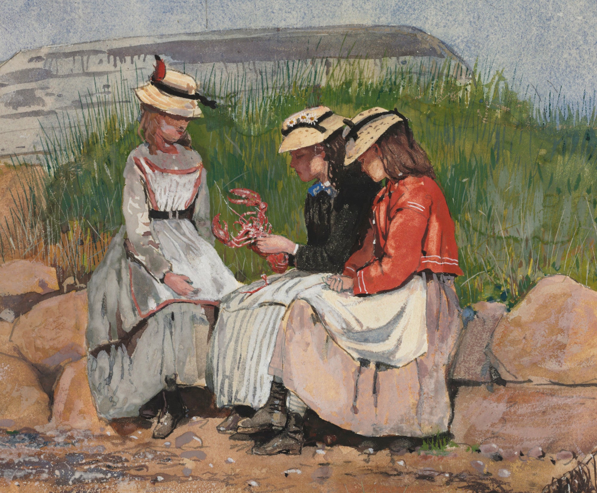 Winslow Homer Fine Art Print :  A Fisherman's Daughter