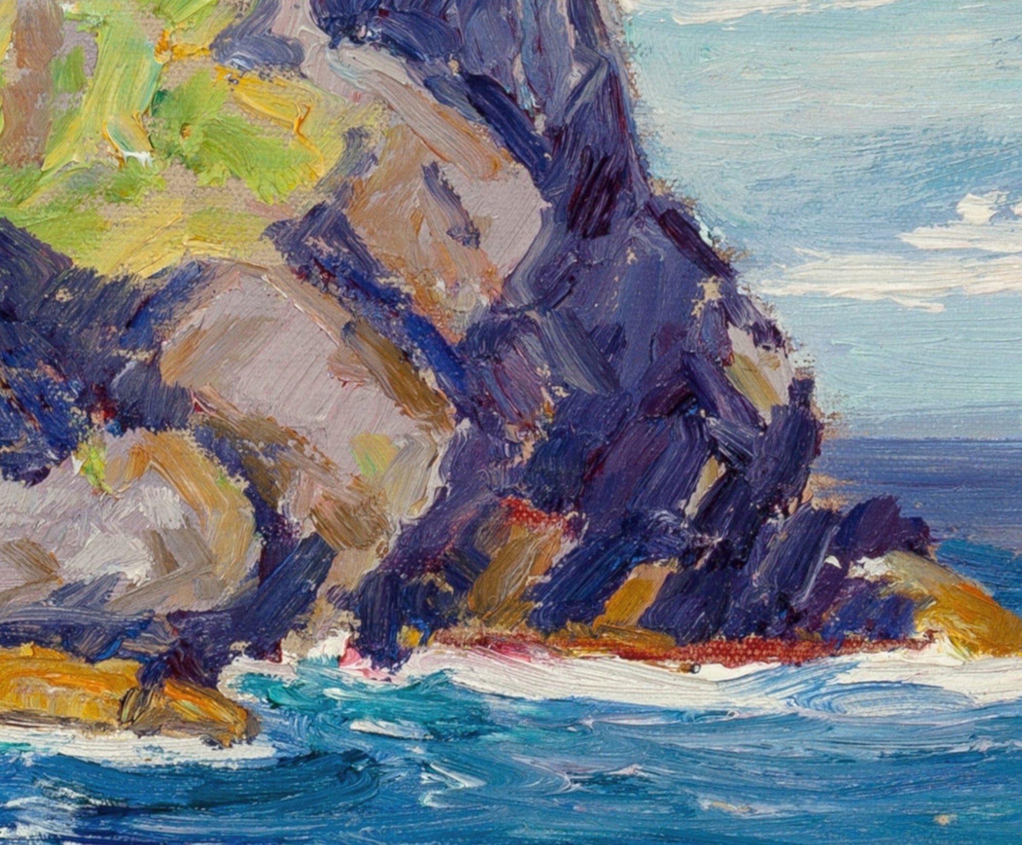 A Maine Headland (Rocky Coast), Arthur Wesley Dow Fine Art Print