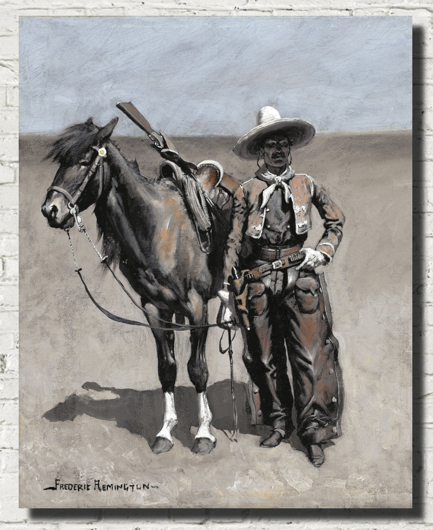 A Mexican Buccaroo – In Texas, Frederic Remington Fine Art Print