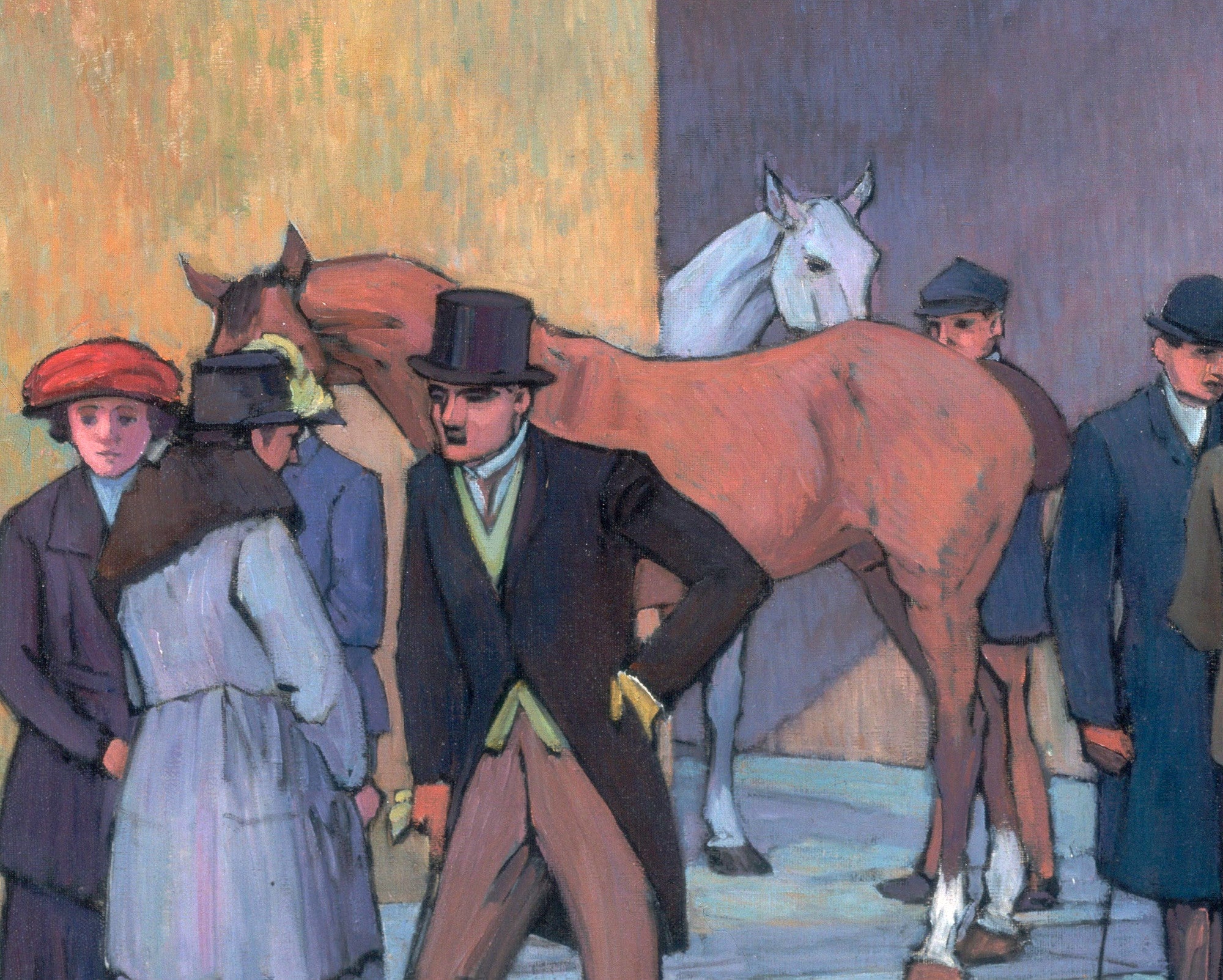 A Morning at Tattersall’s, Robert Polhill Bevan Fine Art Print