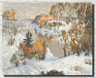 Konstantin Gorbatov Fine Art Print, A Winter Landscape