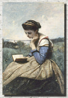Jean-Baptiste-Camille Corot Fine Art Print, Woman Reading
