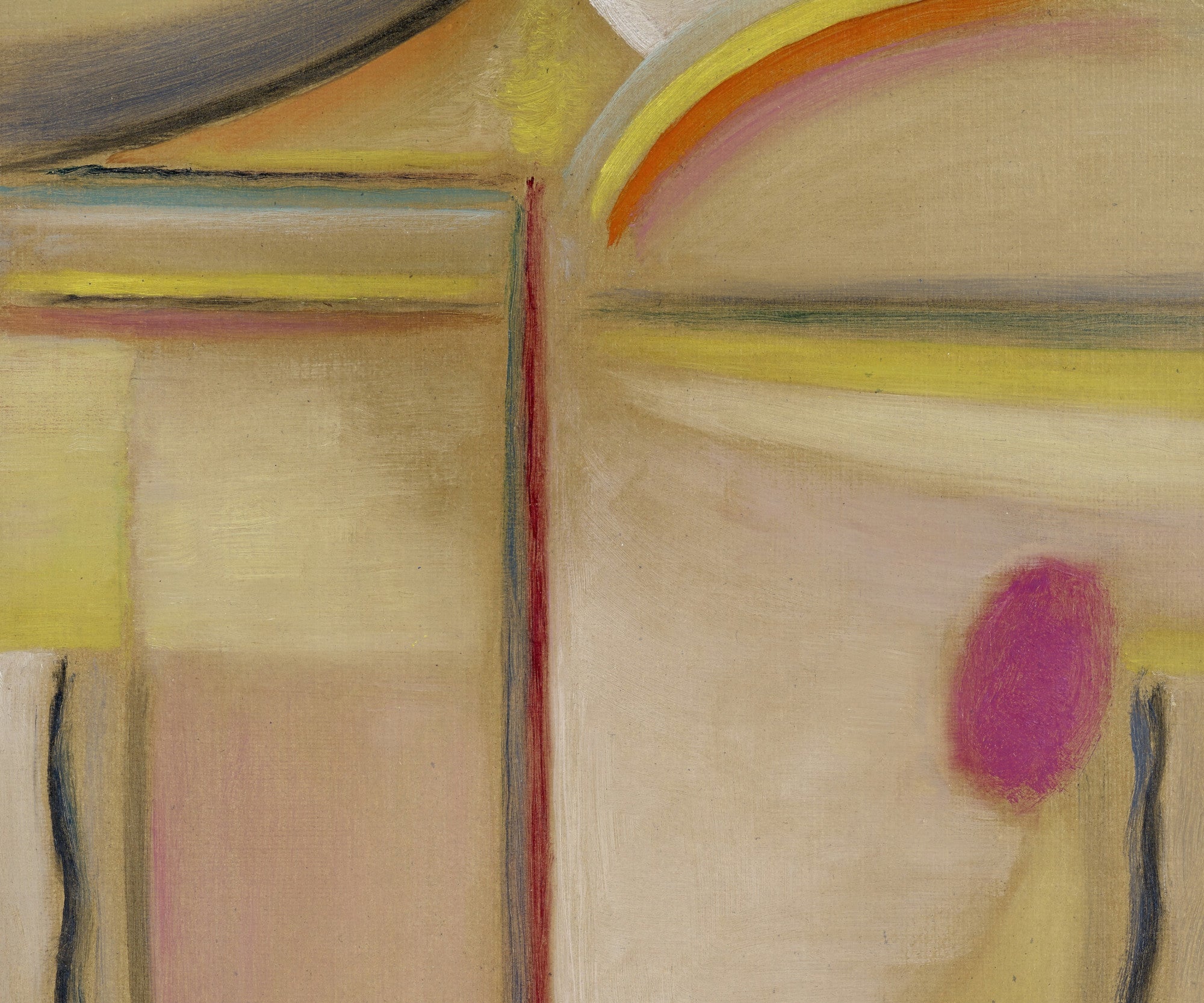 Alexej von Jawlensky Fine Art Print, Abstract Head, Gold and Pink