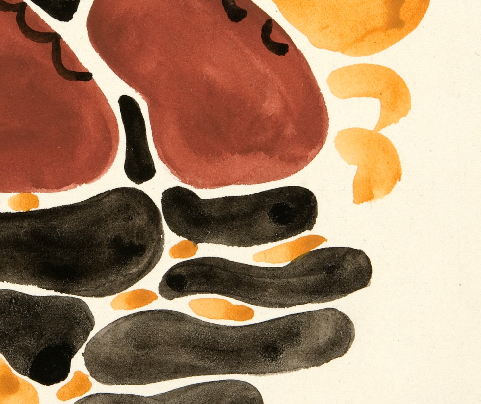 Abstraction Based on Flower Forms, VI, David Kakabadzé Print