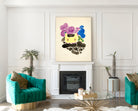 Abstraction Based on Flower Forms, V, David Kakabadzé Print