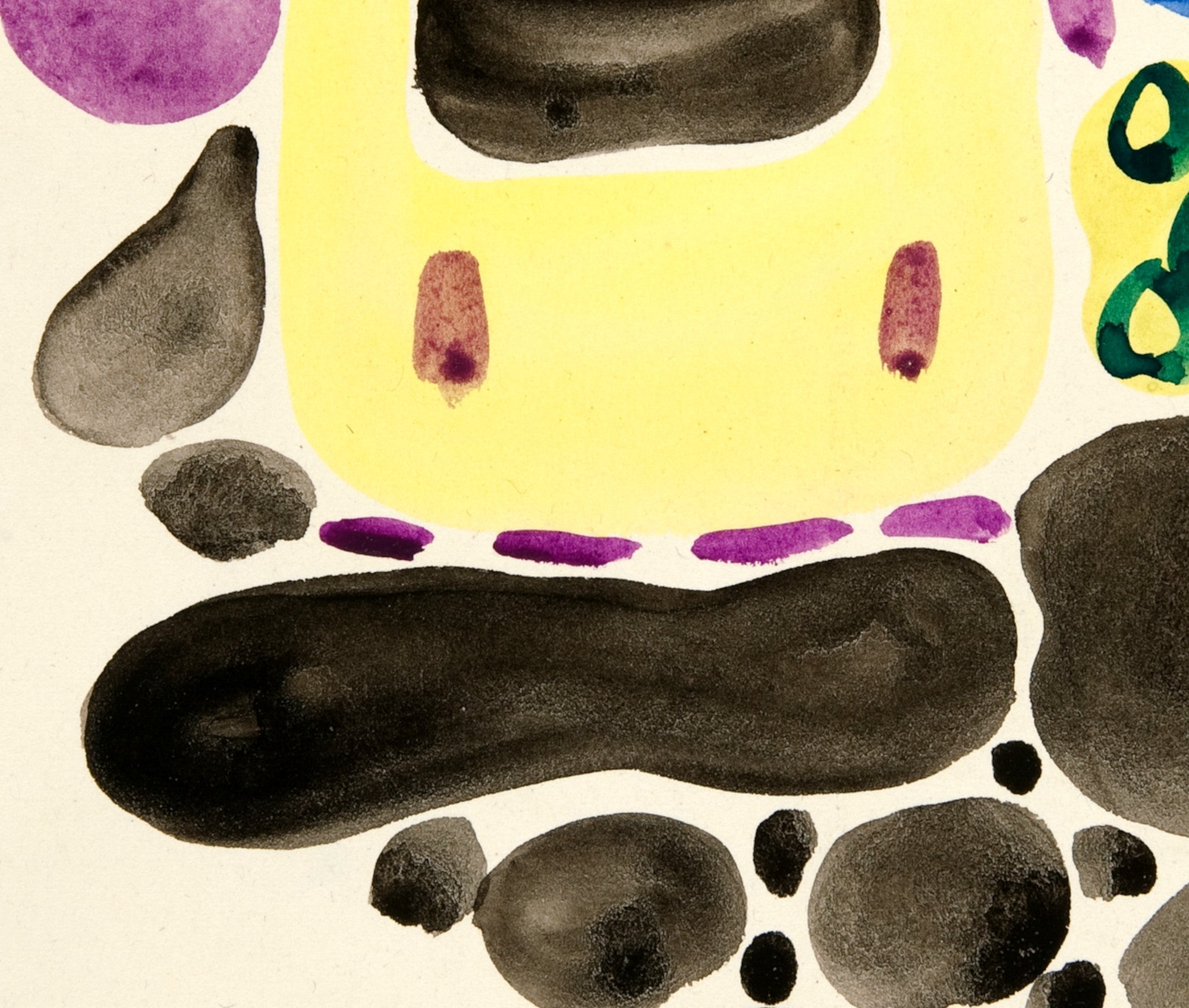 Abstraction Based on Flower Forms, V, David Kakabadzé Print