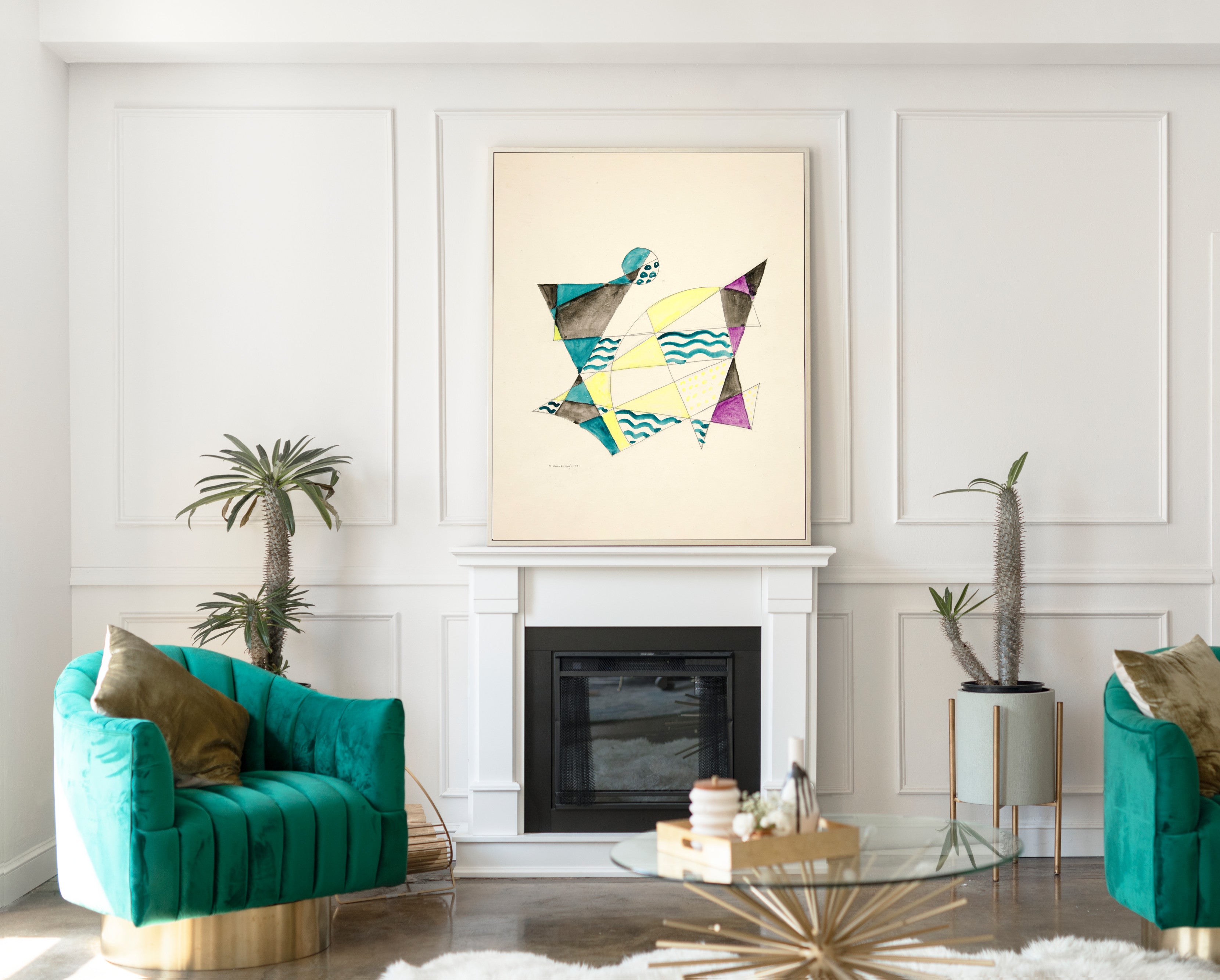 Abstraction Based on Sails, II, David Kakabadzé Print