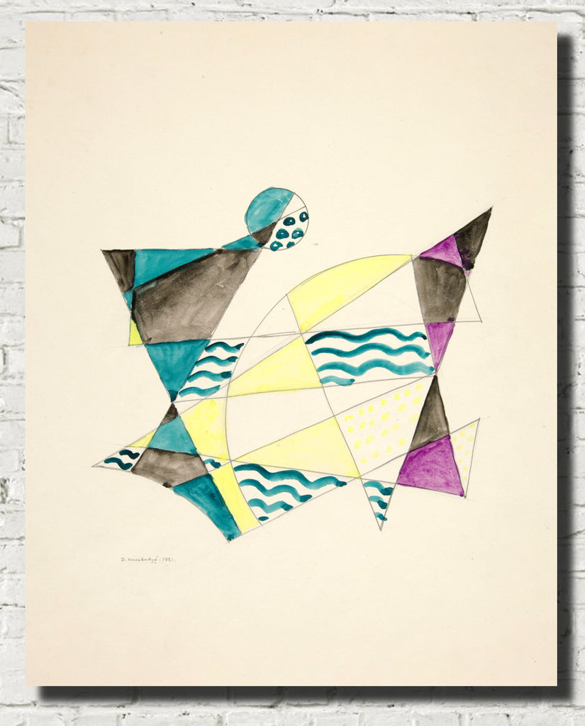 Abstraction Based on Sails, II, David Kakabadzé Print