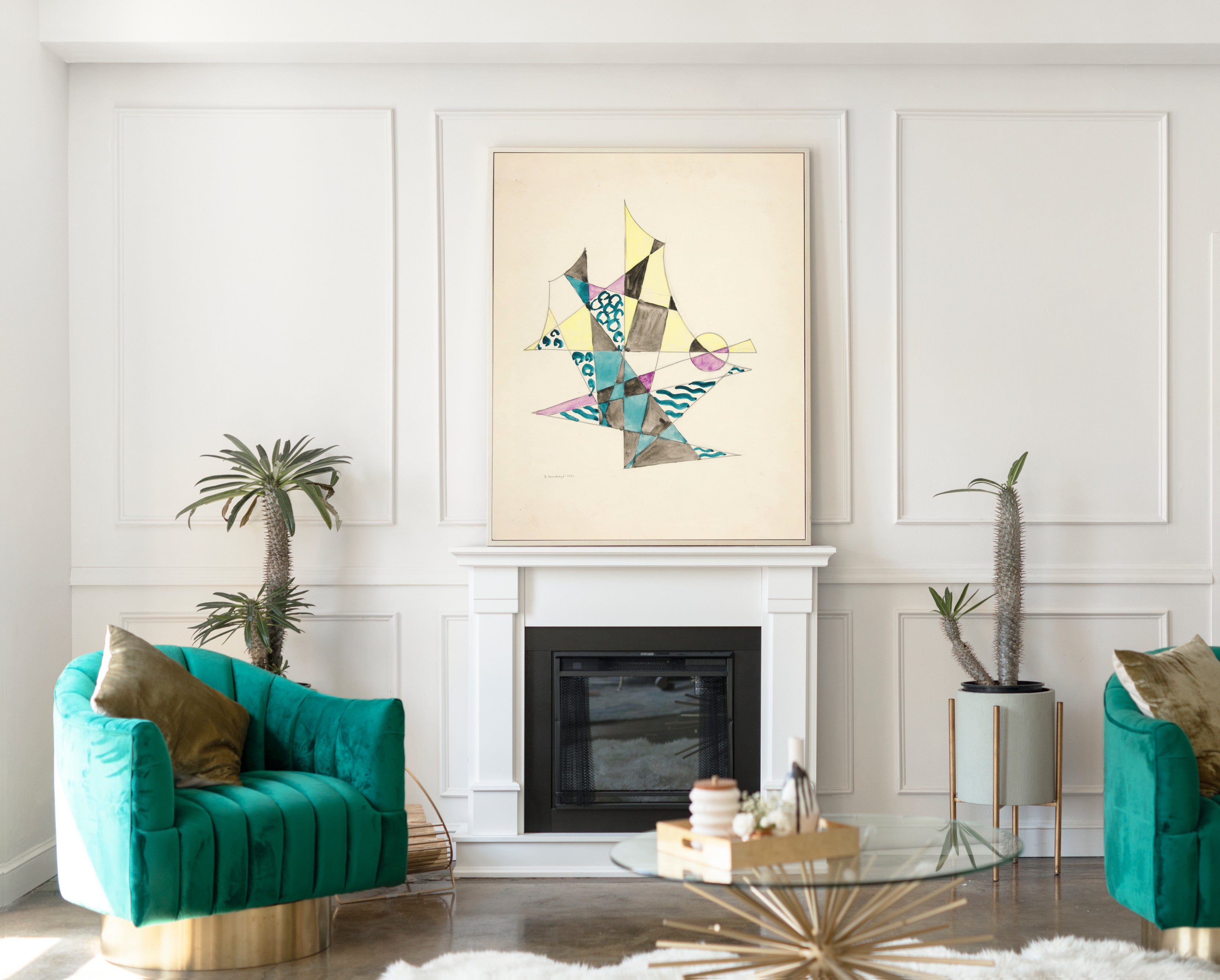 Abstraction Based on Sails, I, David Kakabadzé Print