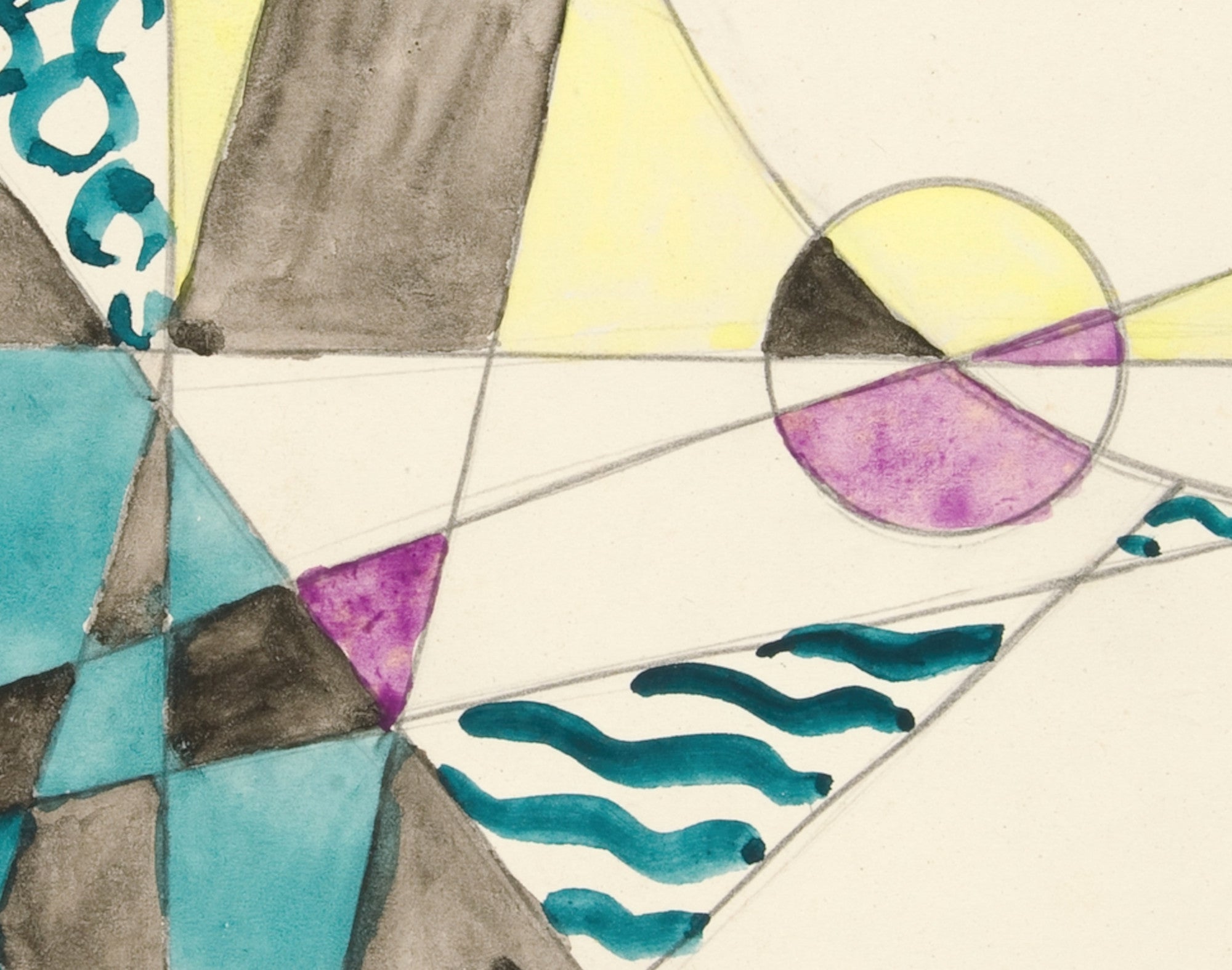 Abstraction Based on Sails, I, David Kakabadzé Print