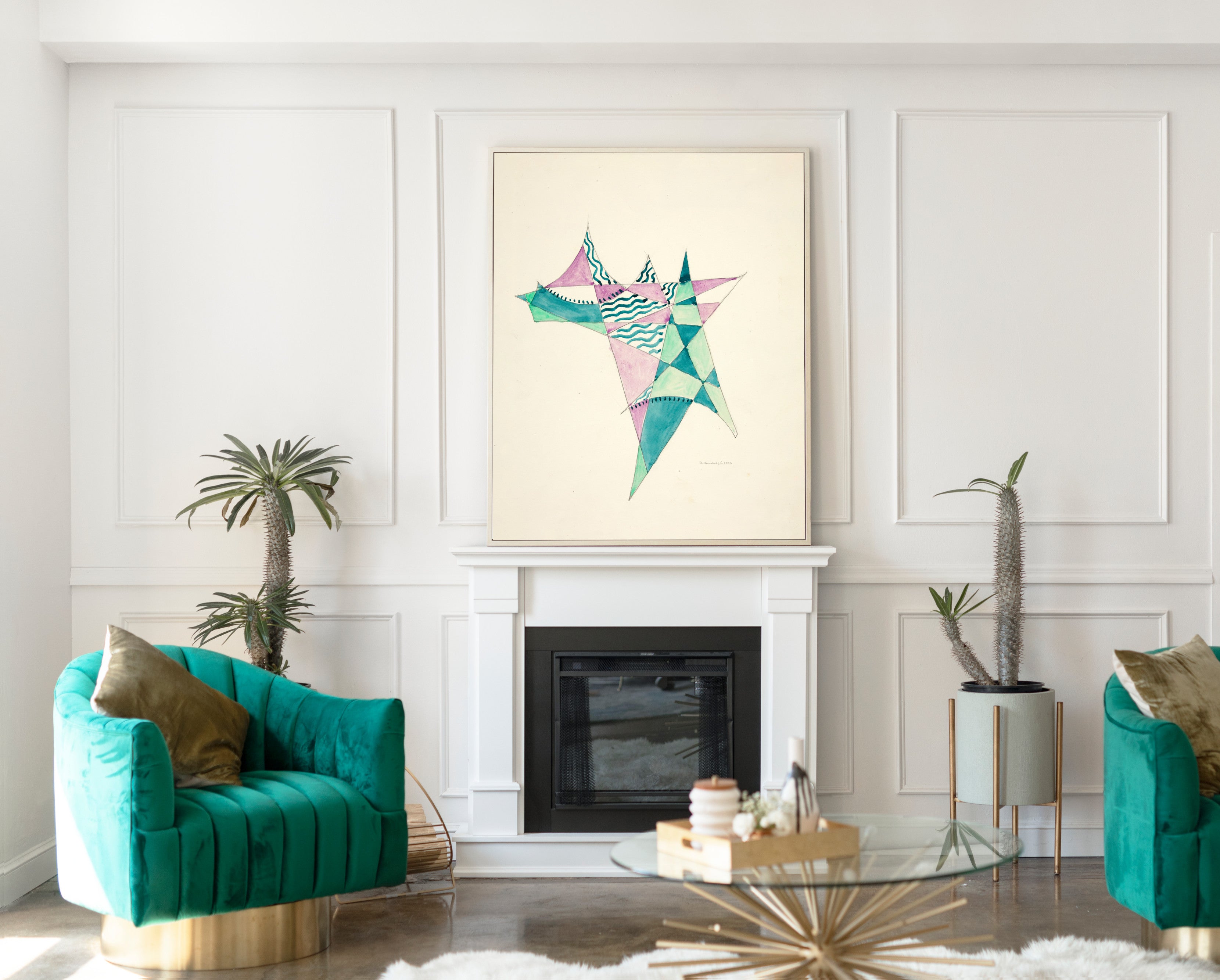 Abstraction Based on Sails VIII, David Kakabadzé Print