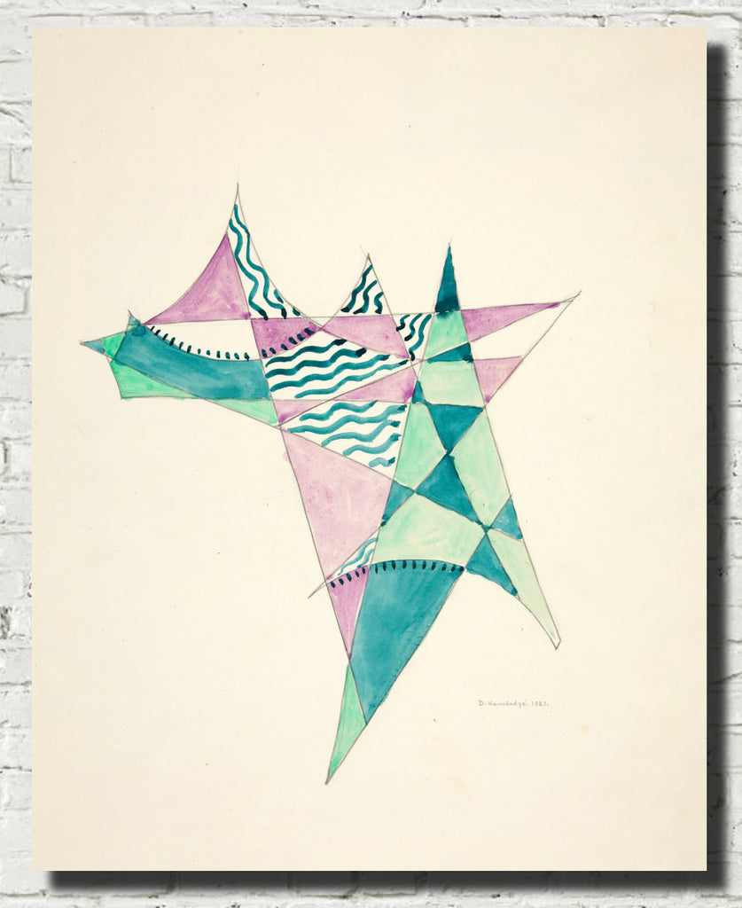 Abstraction Based on Sails VIII, David Kakabadzé Print