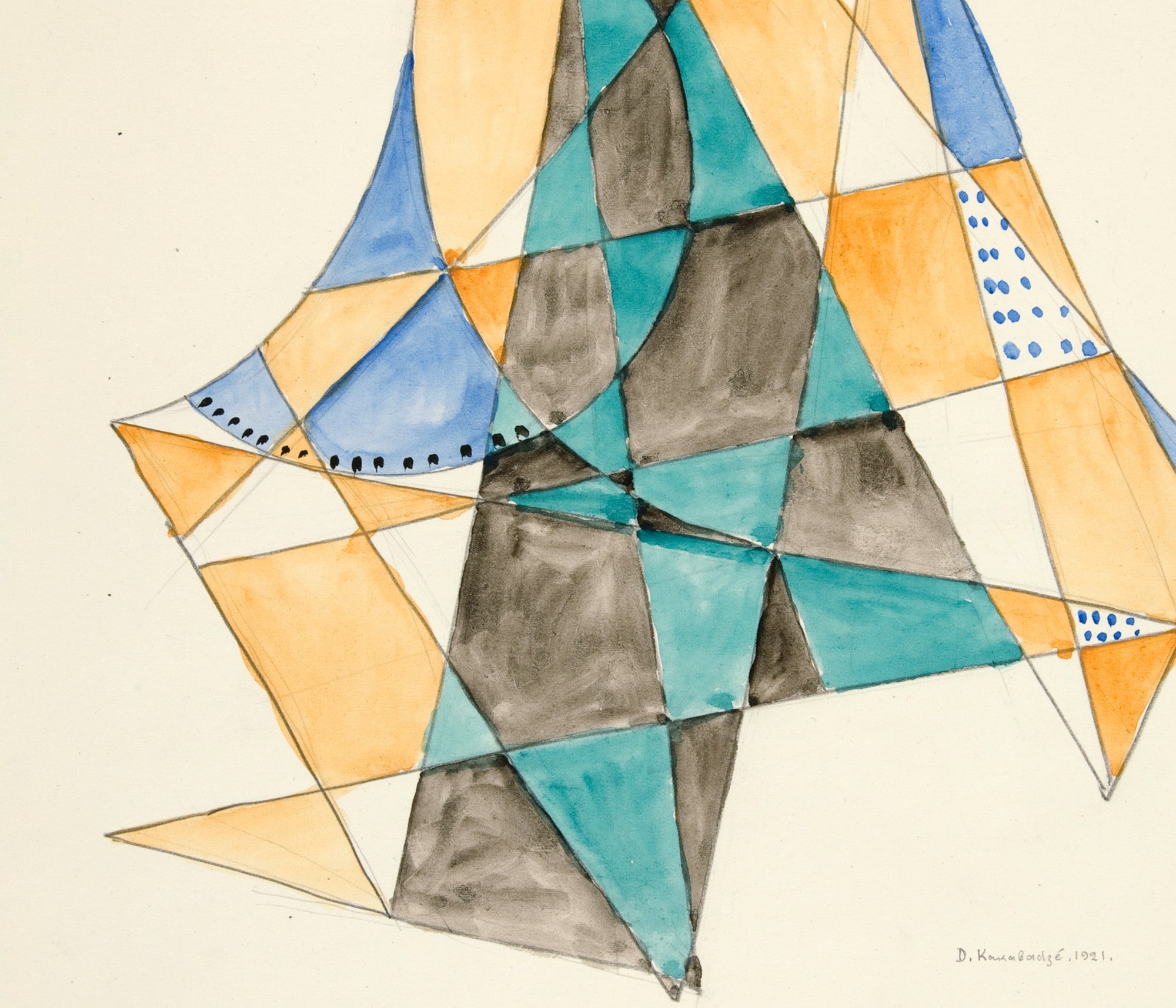 Abstraction Based on Sails VI, David Kakabadzé Print