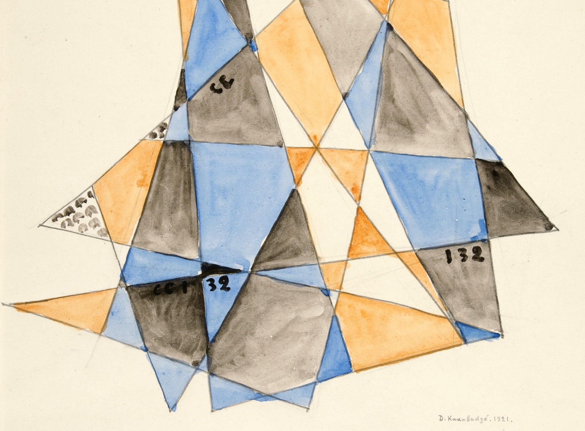 Abstraction Based on Sails VI, David Kakabadzé Print