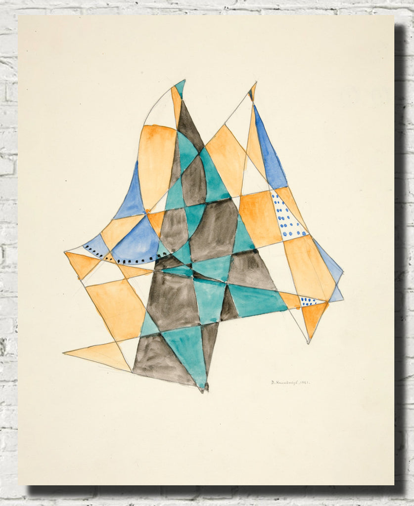 Abstraction Based on Sails VI, David Kakabadzé Print