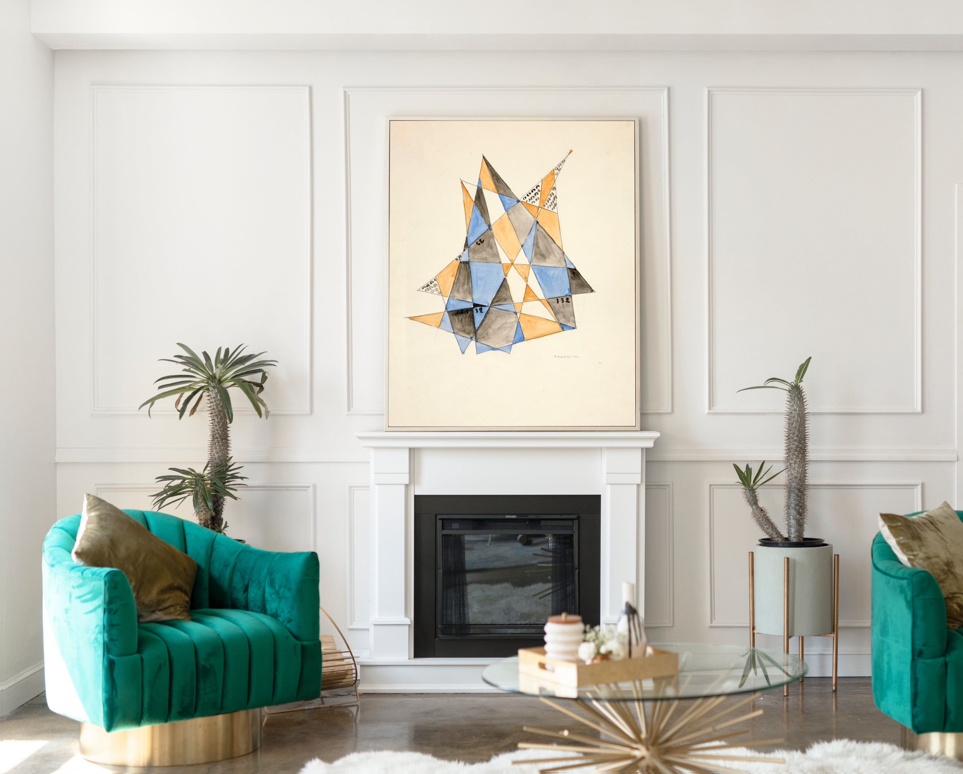 Abstraction Based on Sails VI, David Kakabadzé Print