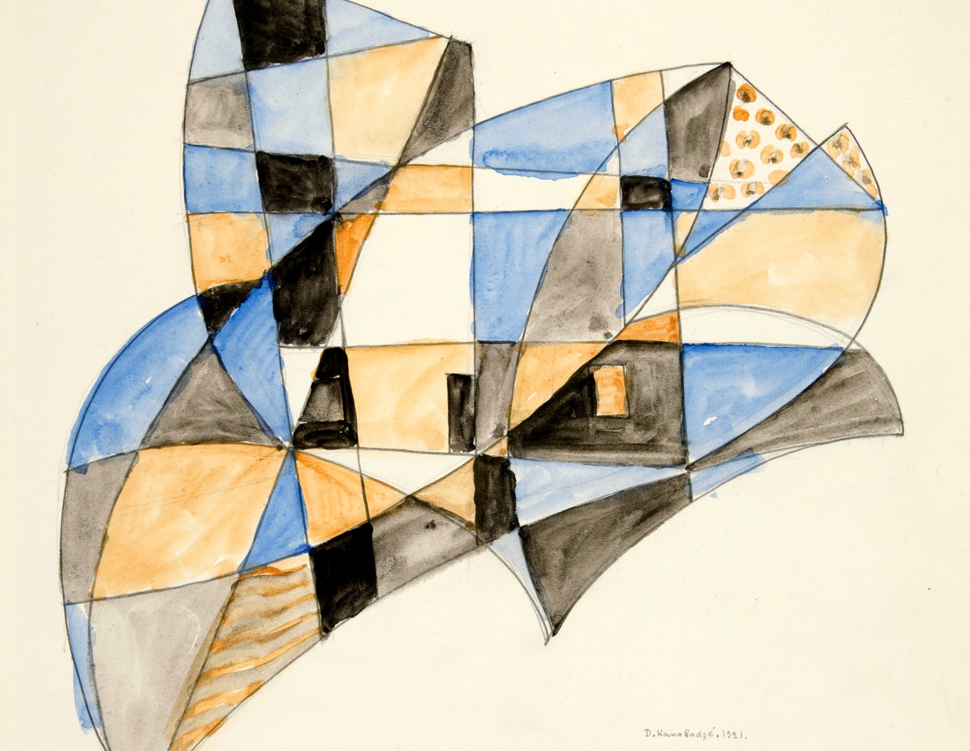 Abstraction Based on Sails V, David Kakabadzé Print