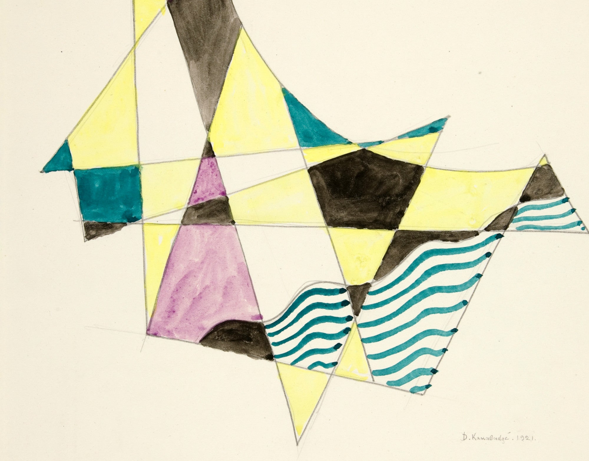 Abstraction Based on Sails X, David Kakabadzé Print