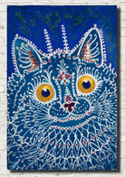 A cat in gothic style, Louis Wain Fine Art Print