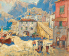 Konstantin Gorbatov Fine Art Print, A Coastal Town in Spain