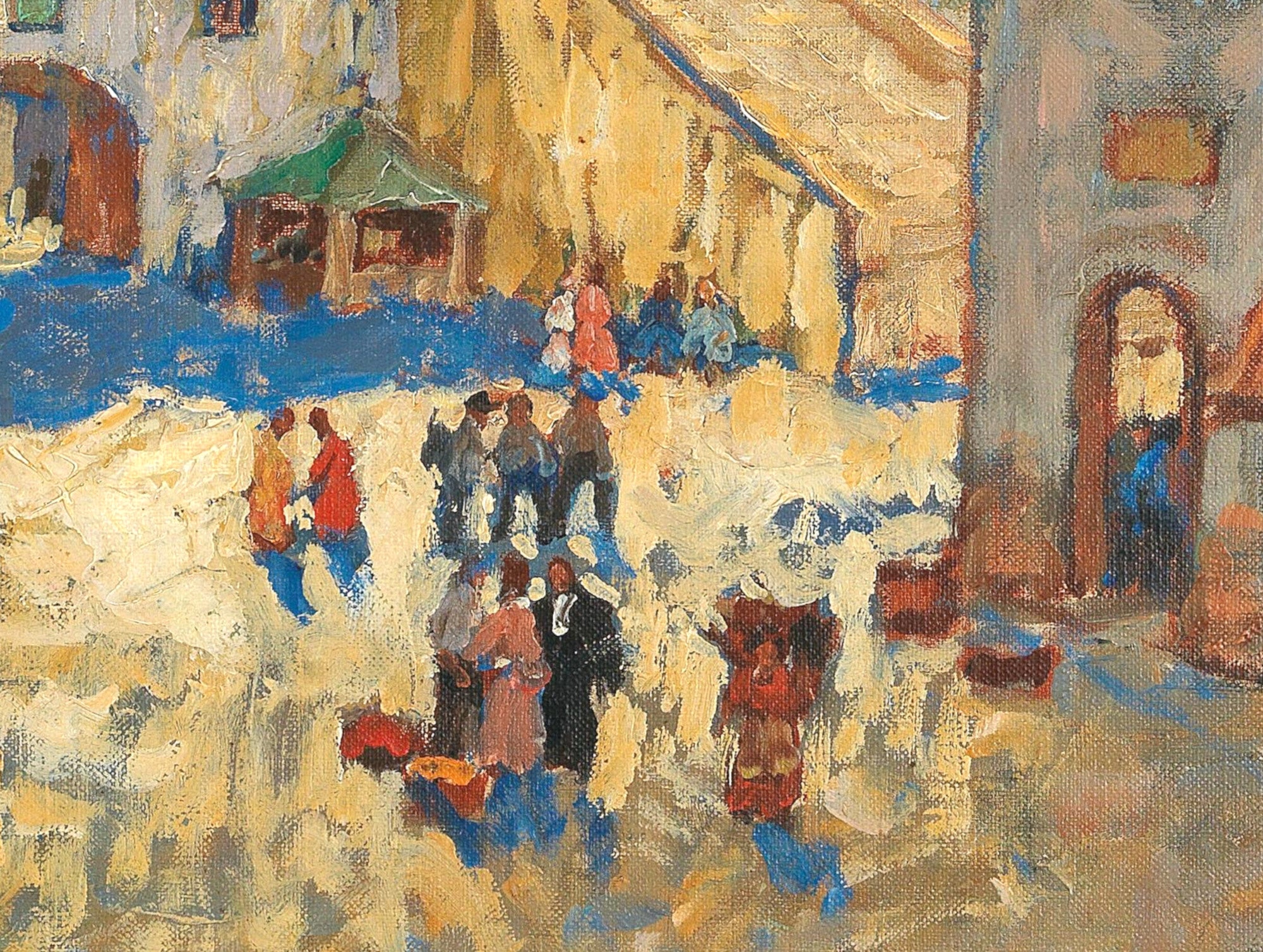 Konstantin Gorbatov Fine Art Print, A Coastal Town in Spain