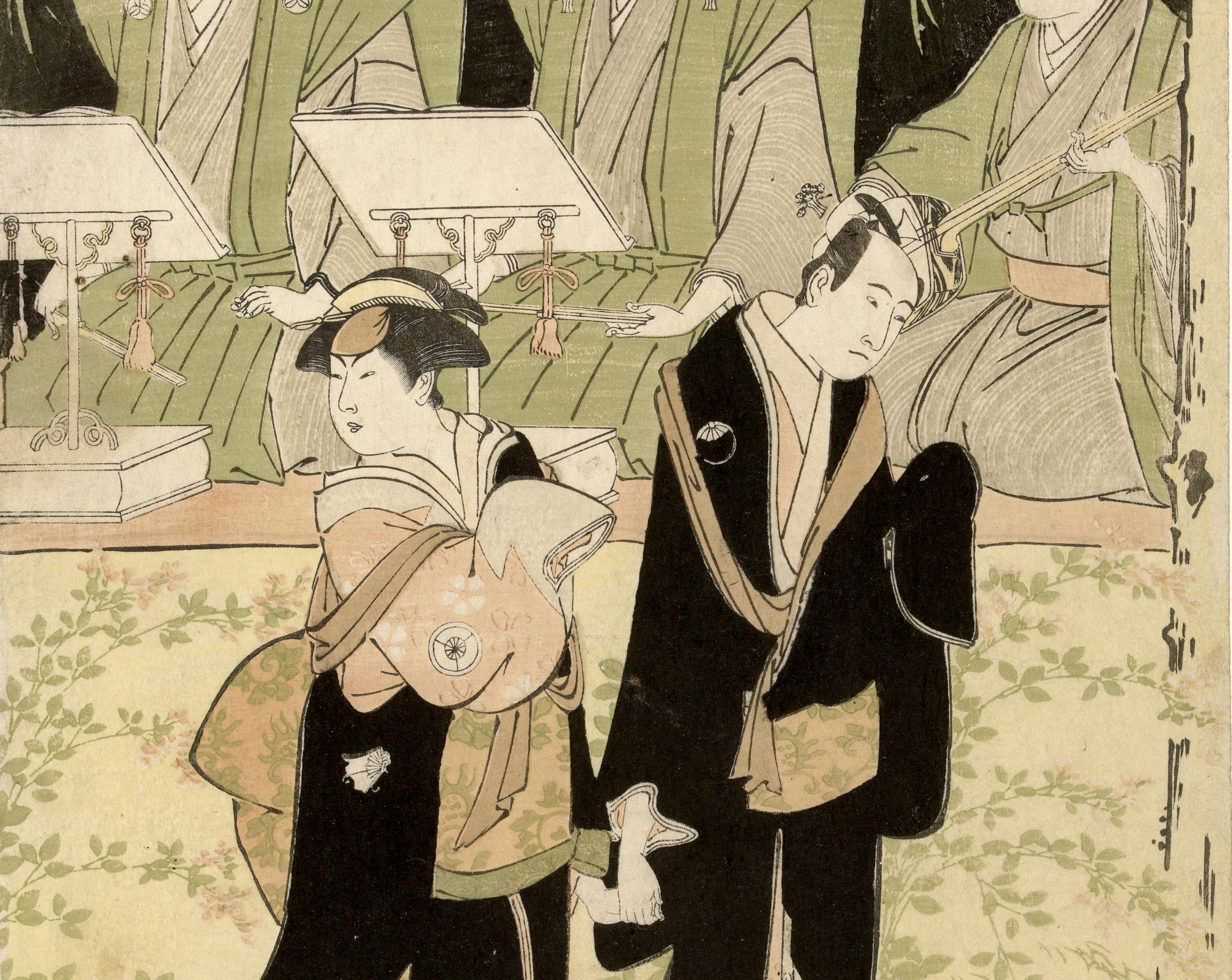 Torii Kiyonaga, Japanese Fine Art Print, Jihei and Koharu
