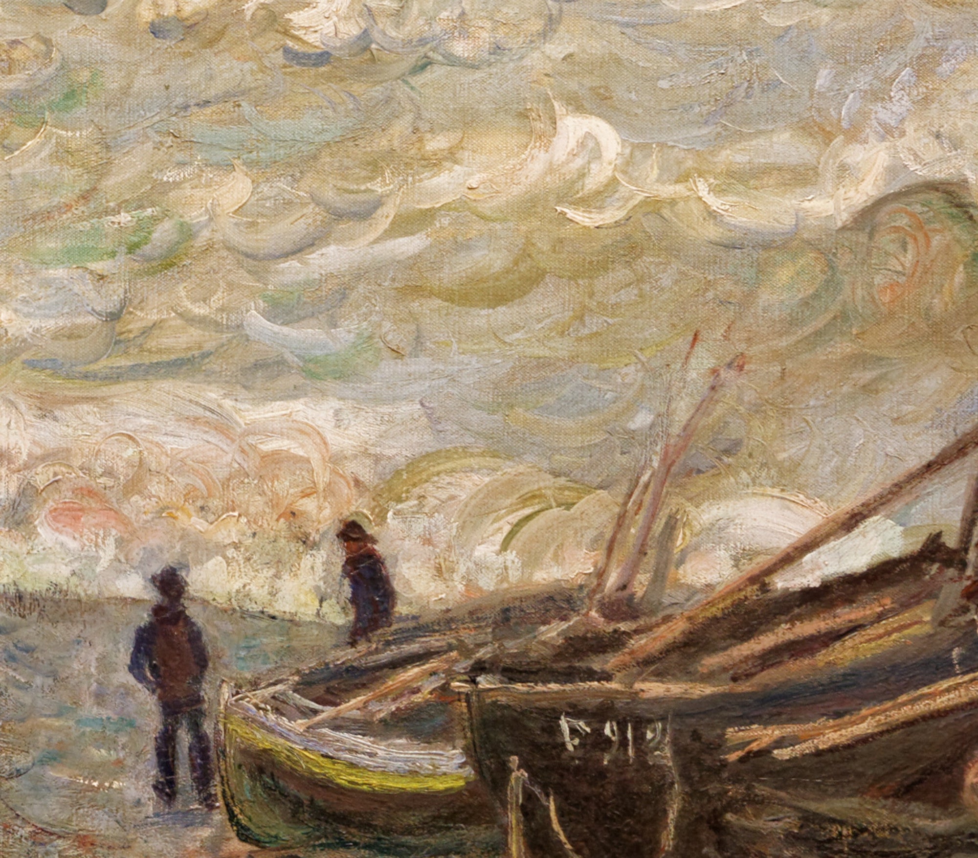 Claude Monet Fine Art Print, Agitated Sea at Etretat