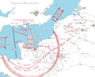 Military Map, Air plan for landings in Normandy June 1944