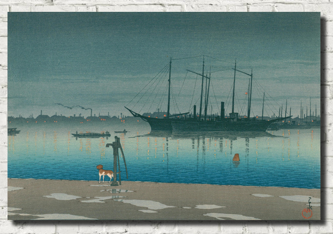 Akashi-chō after Rain, Hasui Kawase, Japanese Art Print