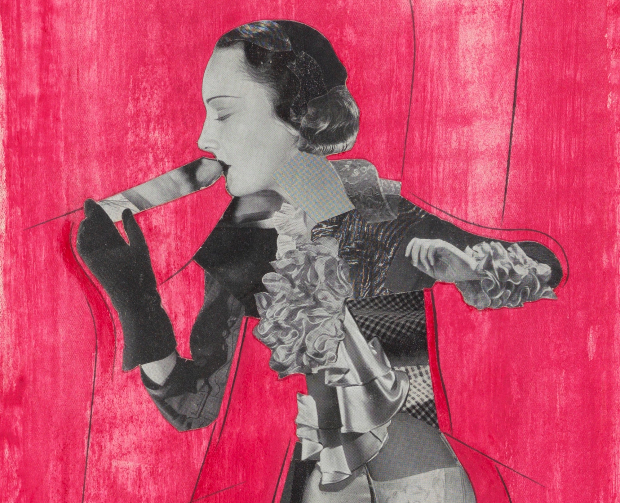 Alone, Karl Wiener Photomontage Print