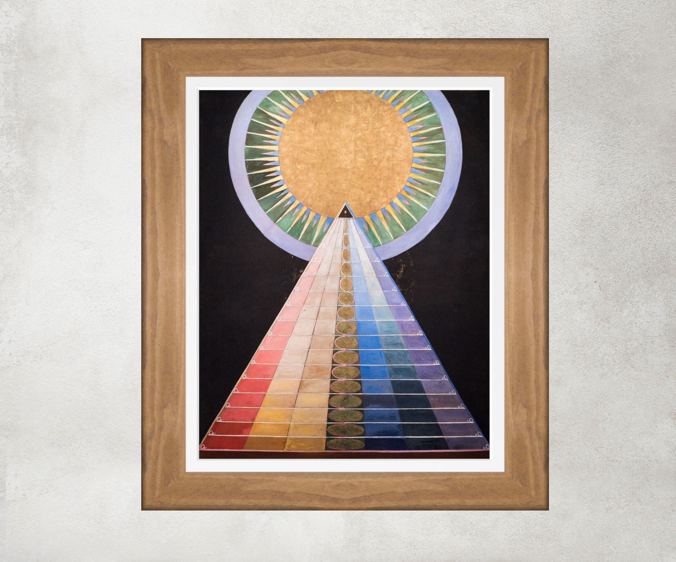 Hilma Af Klint Abstract Framed Art Print, Altarpiece No 2, GalleryThane Prints and Original paintings