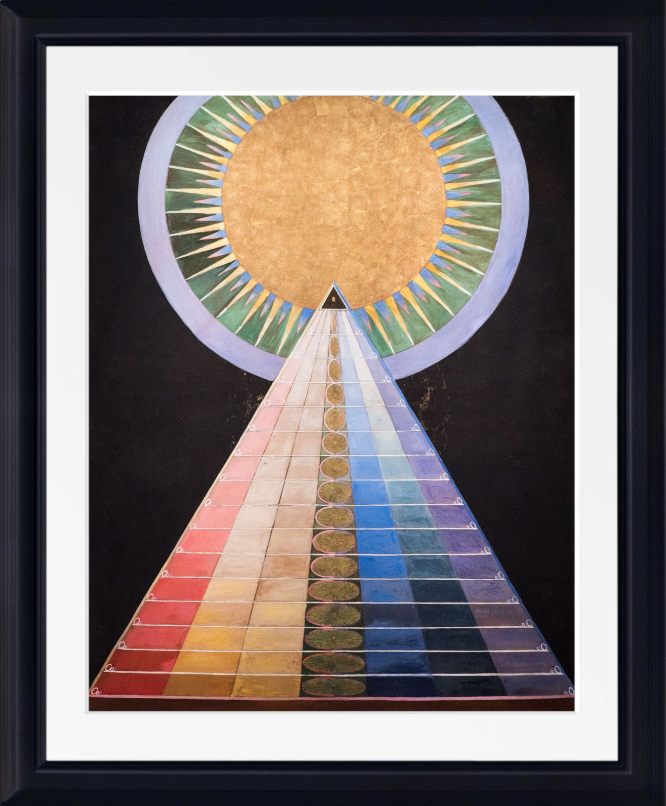 Hilma Af Klint Abstract Framed Art Print, Altarpiece No 2, GalleryThane Prints and Original paintings