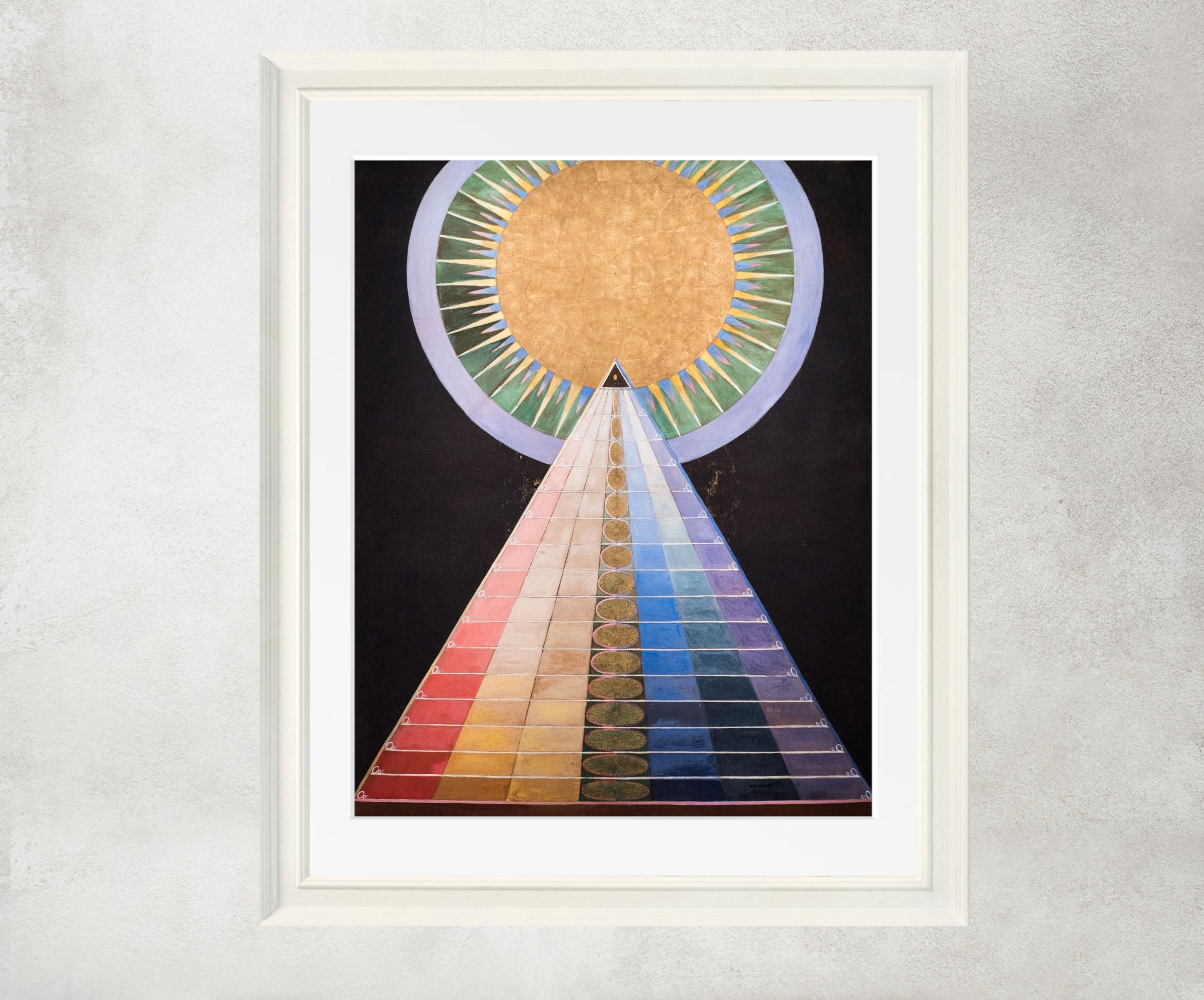 Hilma Af Klint Abstract Framed Art Print, Altarpiece No 2, GalleryThane Prints and Original paintings