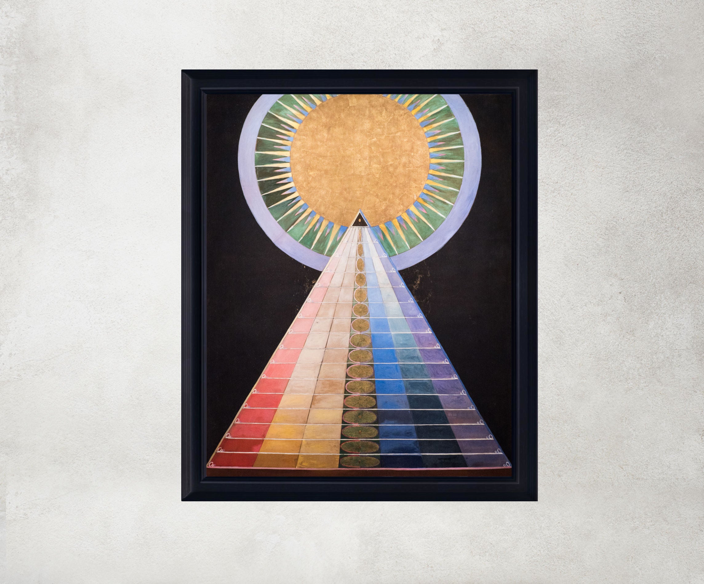 Hilma Af Klint Abstract Framed Art Print, Altarpiece No 2, GalleryThane Prints and Original paintings