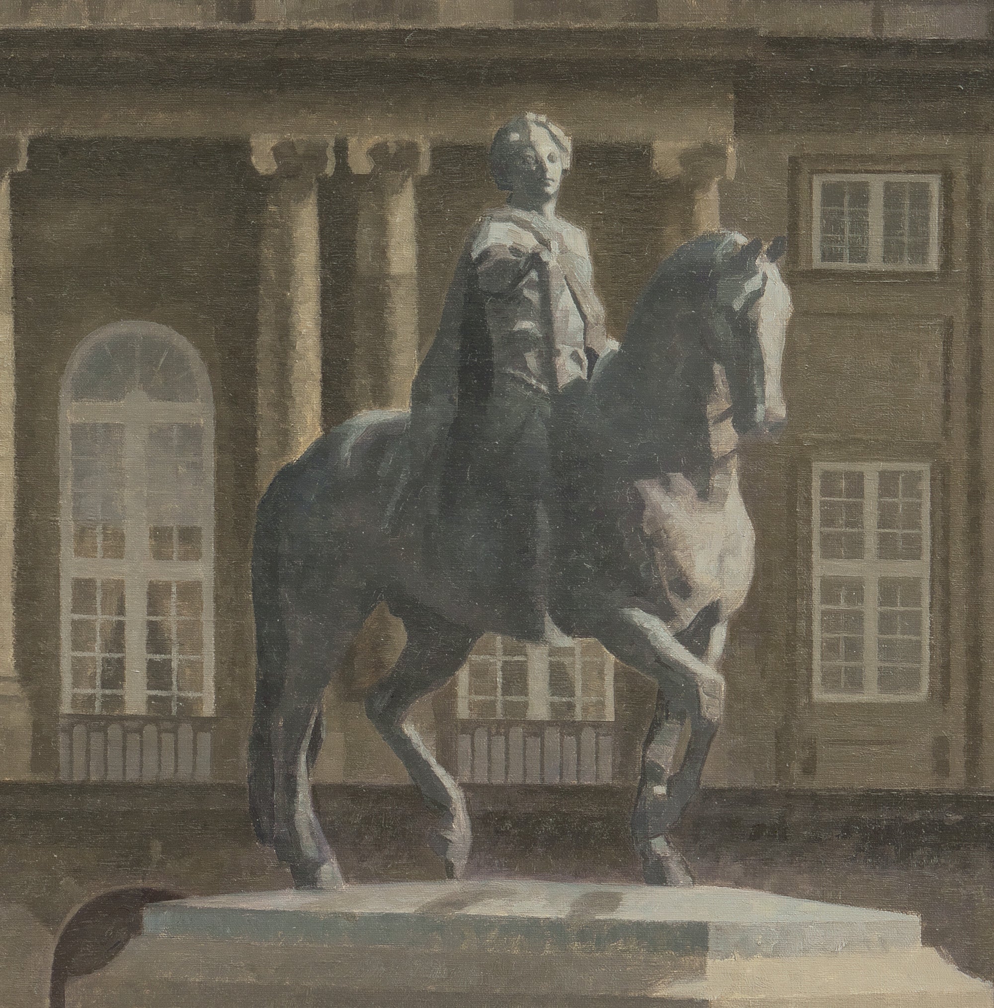 Wilhelm Hammershoi Fine Art Print, Amalienborg Square, Copenhagen