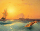 Ivan Aivazovsky Fine Art Print, American Shipping off the Rock of Gibraltar