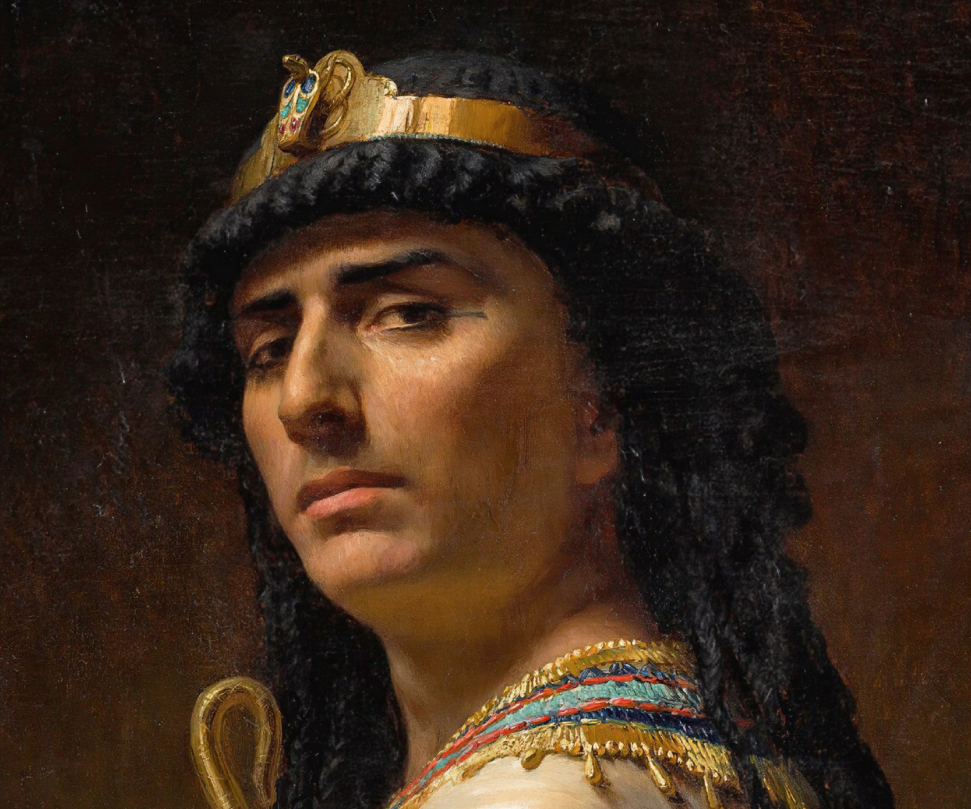 An Egyptian Priest, Frederick Arthur Bridgman Fine Art Print
