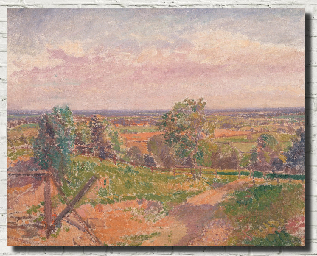 Spencer Gore Post-Impressionist Fine Art Print, An Extensive Landscape in Yorkshire